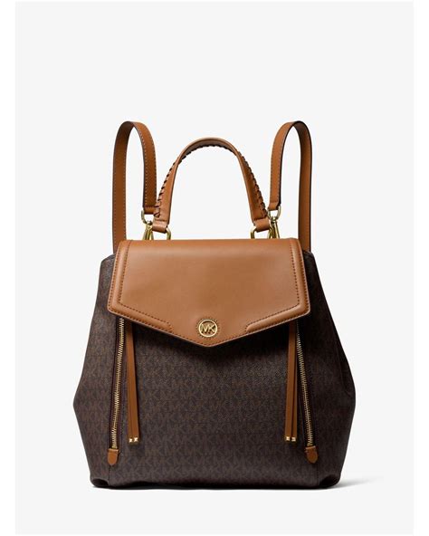 michael kors freya medium logo backpack